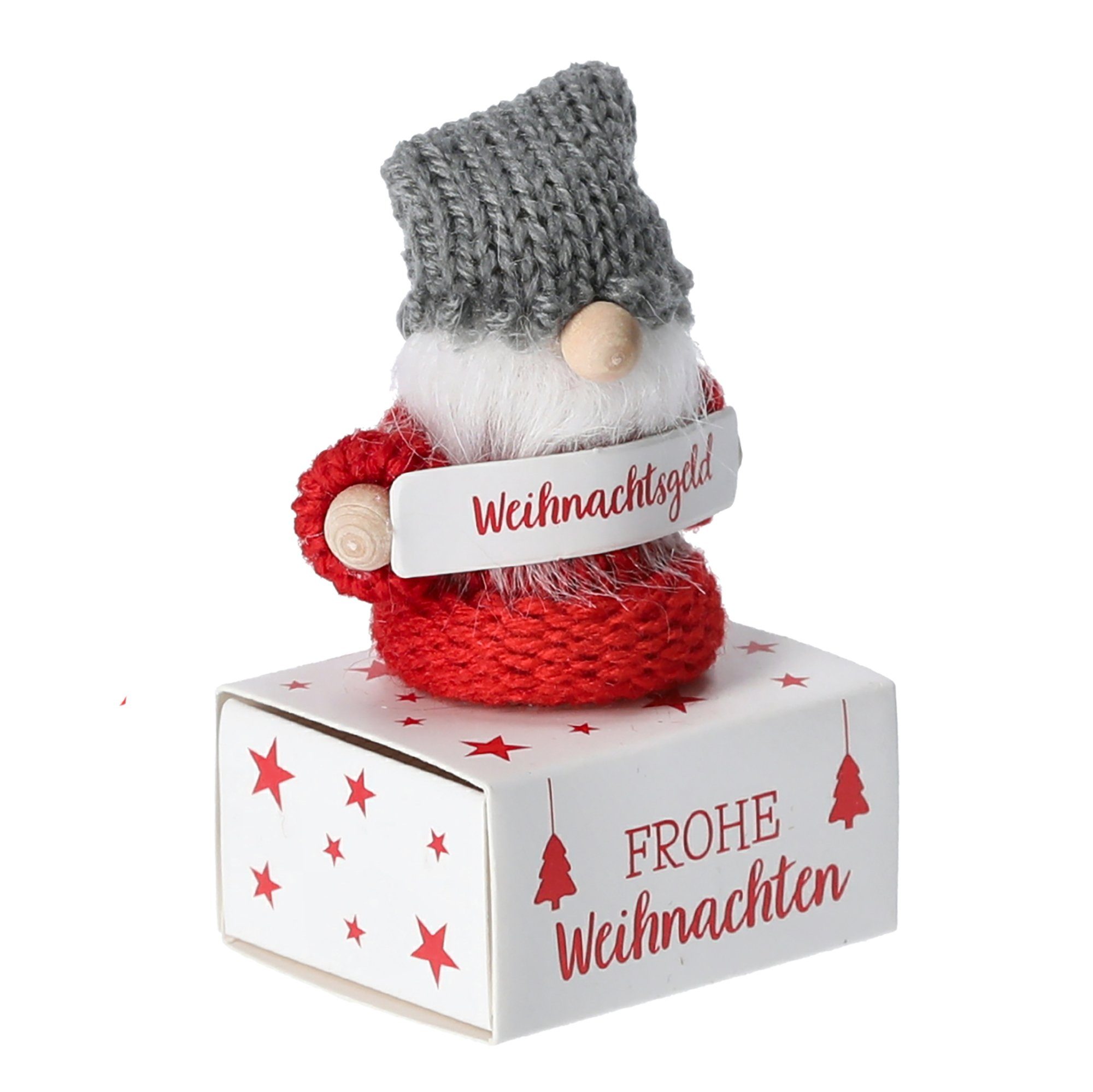 Annastore Geschenkbox Kleine Wichtel mit Box für ihre Geldgeschenke für Weihnachten, Geldverpackung, Weihnachtsgeld Verpackung