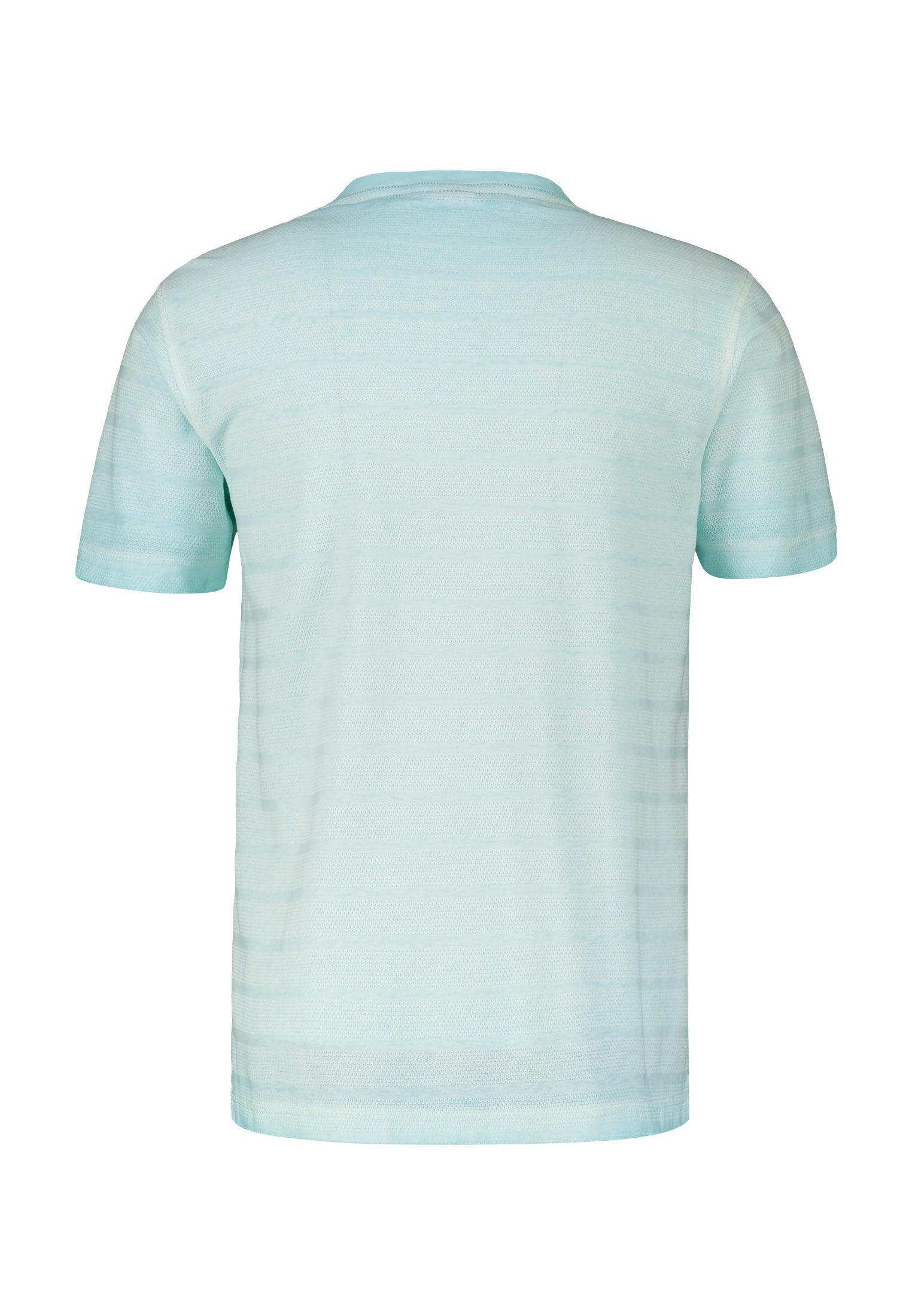 LERROS mit Strukturstreifen Serafino LERROS TINTED AQUA T-Shirt