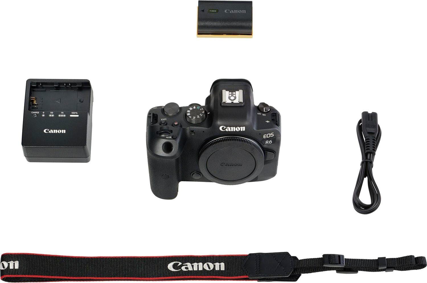 Canon EOS R6 Body (Gehäuse) (WiFi) WLAN Systemkamera Bluetooth, (20,1 MP