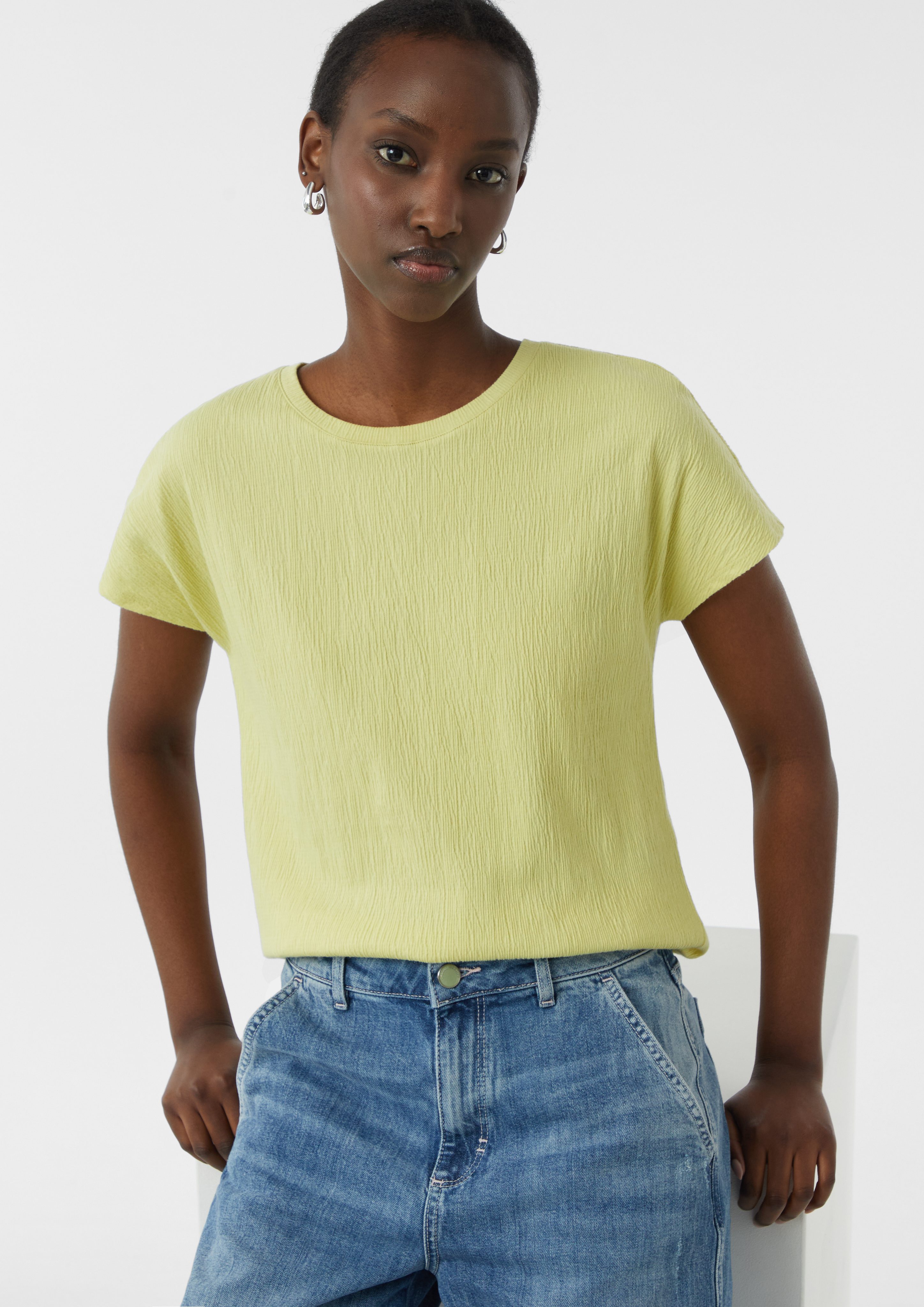 comma casual identity Kurzarmshirt T-Shirt aus günstig online kaufen