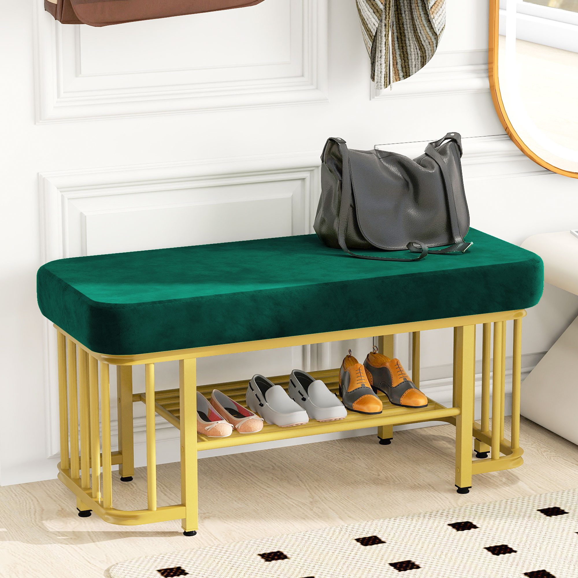 STILVORA Schuhbank Flurbank mit verstellbaren Füßen,Schuhregal günstig online kaufen