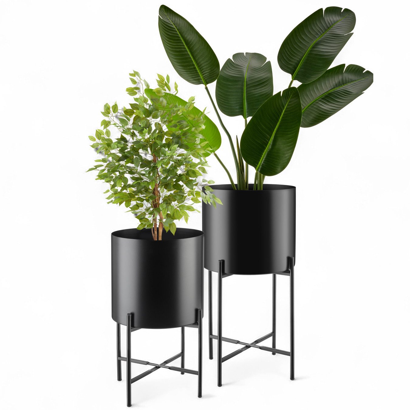 tectake Blumentopf Pflanzenständer, 2-teilig, im Industrial günstig online kaufen