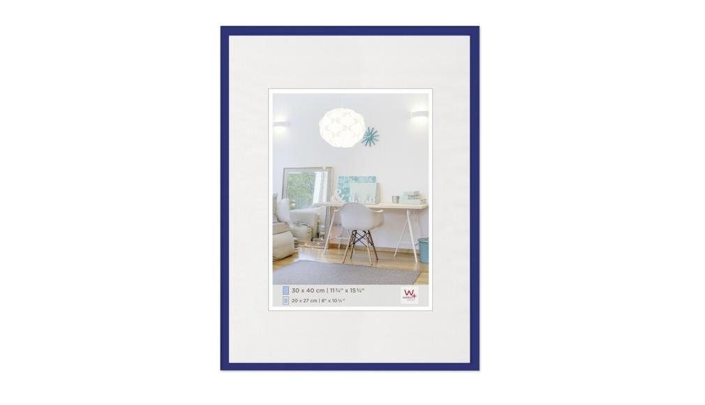Walther Bilderrahmen Kunststoffrahmen KV040L New Lifestyle 30x40cm blau