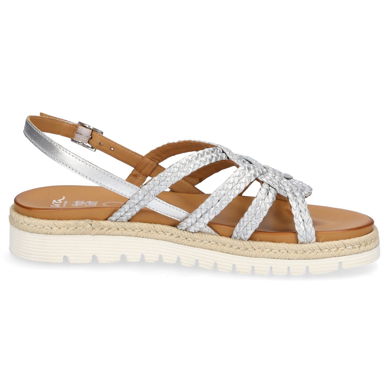 Sandale Sandale Damen Leder grau 048215 Ara Ara silber