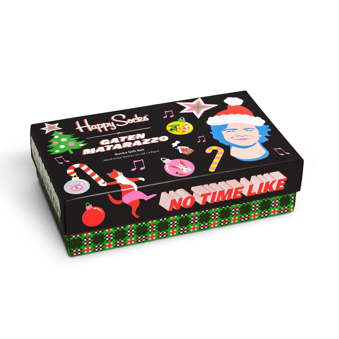 Happy Socks Socken Tagessocke Crew Seize the Season Holiday Geschenkbox 3er