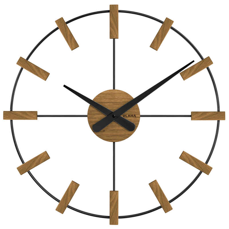 Clockvilla Hettich-Uhren Wanduhr Große Wanduhr moderne Holzuhr skandinavisches Design