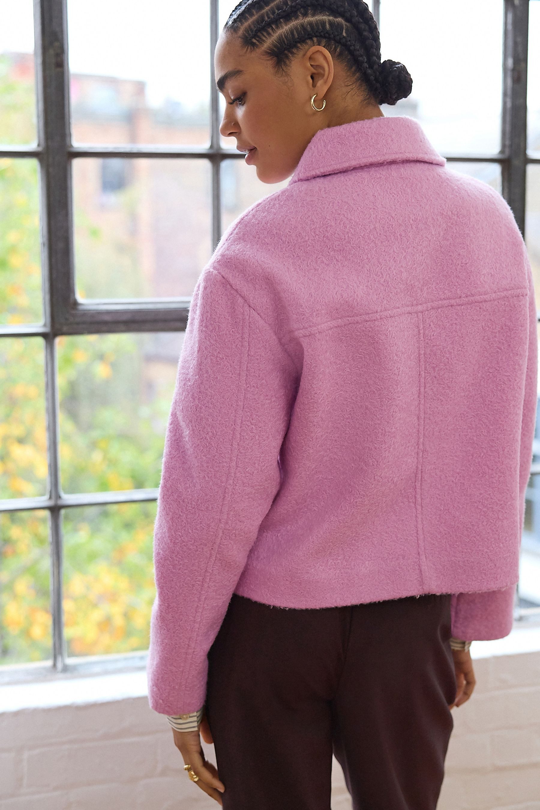 Next Kurzmantel Strukturierte, kurze Jacke mit günstig online kaufen