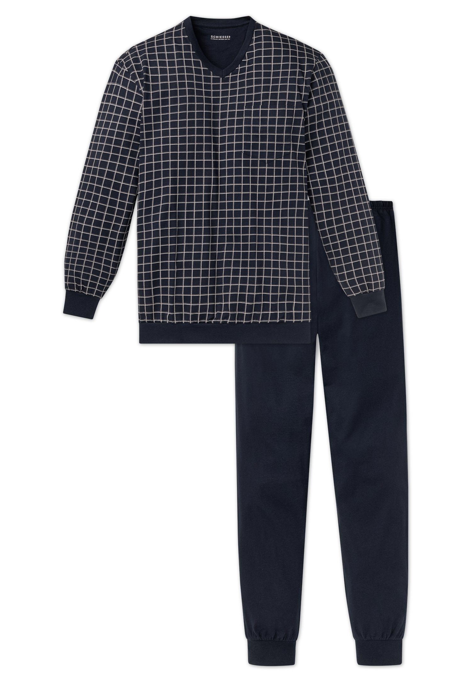 Schiesser Schlafanzug "Dark Sapphire" (2 tlg) günstig online kaufen