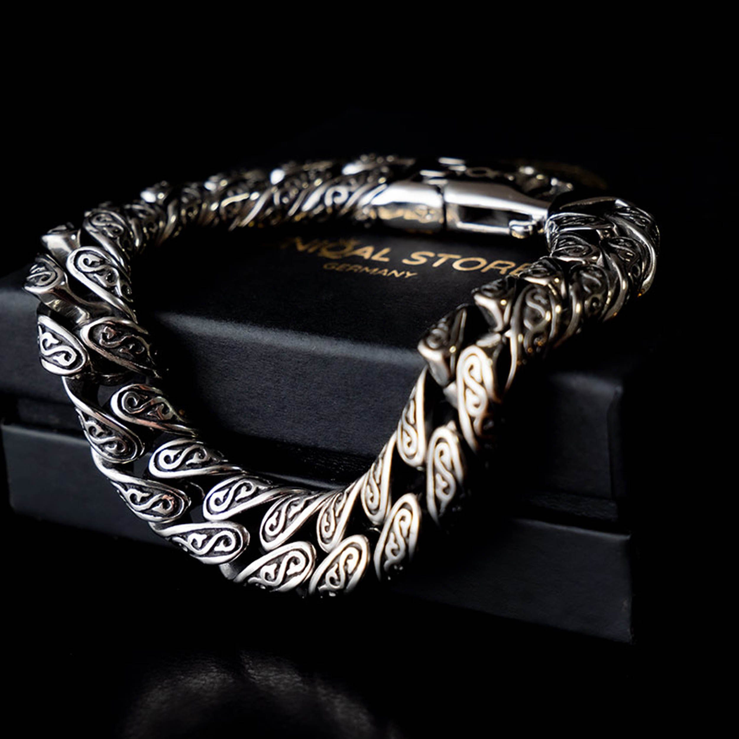 UNIQAL.de Edelstahlarmband Panzerarmband Herren "CUBAN" Edelstahlarmband, ( günstig online kaufen