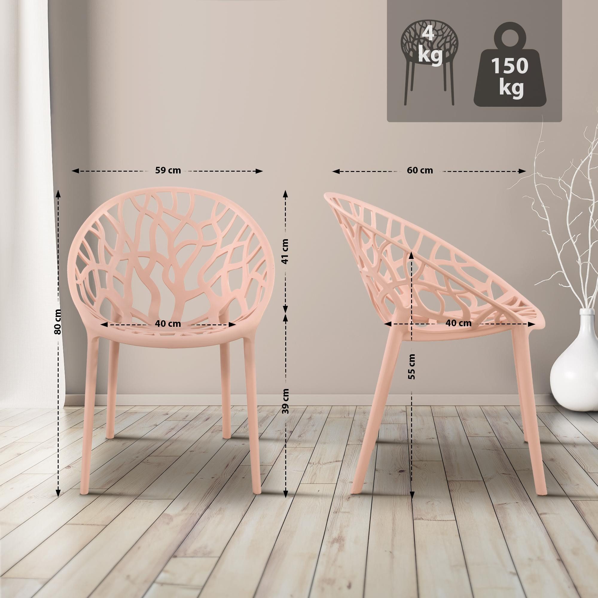 CLP Gartenstuhl Hope (4er Set), Kunststoff, günstig online kaufen