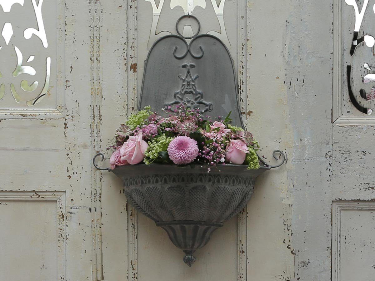 Chic Antique Blumenkasten Alte franz. Wand-Blumenkasten Chic Antique Höhe 54cm Farbe: antique