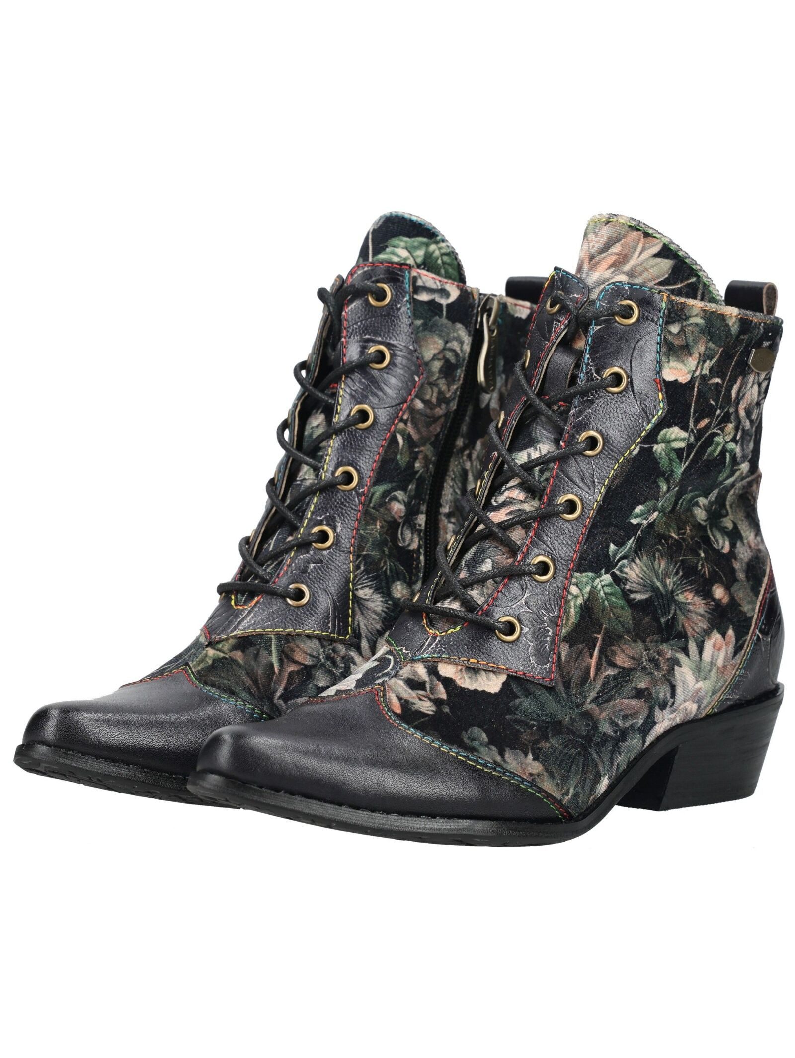 LAURA VITA LAURA VITA Stiefelette Leder/Textil Schnürstiefelette – Bild 4 von 5