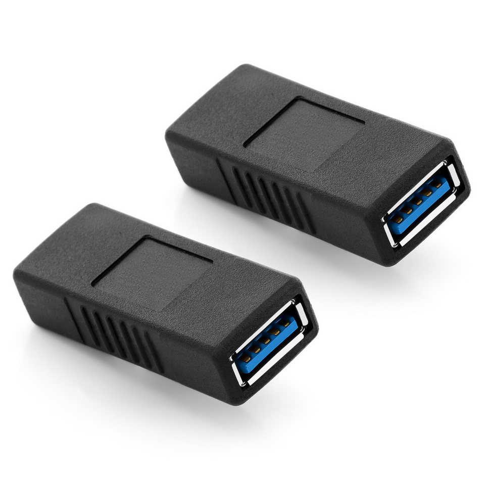 deleyCON deleyCON 2x USB 3.0 Adapter Kupplung - A-Buchse zu A-Buchse