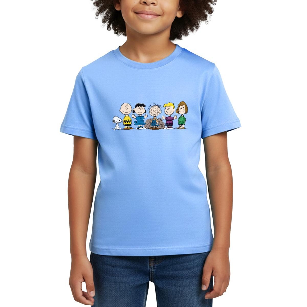 Spreadshirt T-Shirt Peanuts Snoopy Und Seine Freunde Kinder T-Shirt (1-tlg) Fällt klein aus. Wir empfehlen, eine Größe größer zu bestellen.