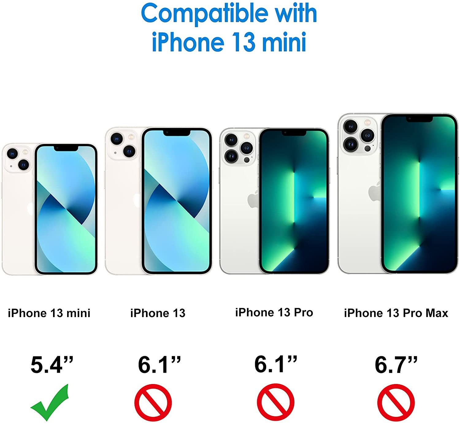 Wisam Smartphone-Hülle Wisam® Apple iPhone 13 Mini 5.4" Silikon Case Schutzhülle Hülle 13,72 cm (5,4 Zoll) – Bild 4 von 5