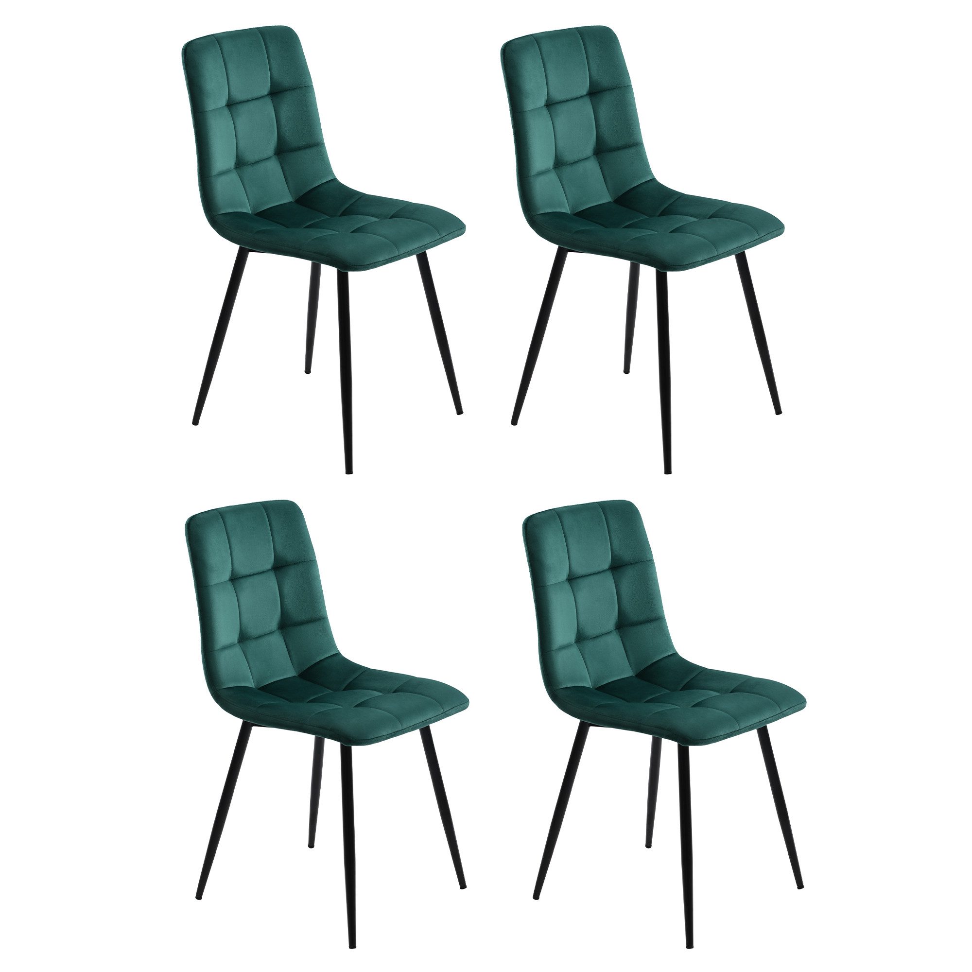 Furnishings Home Esszimmerstuhl 4er-Set Polsterstuhl mit Rückenlehne (4 St) günstig online kaufen
