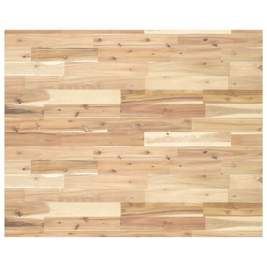 vidaXL Schreibtischplatte Schreibtischplatte Unbehandelt 100x80x4 cm Massivholz