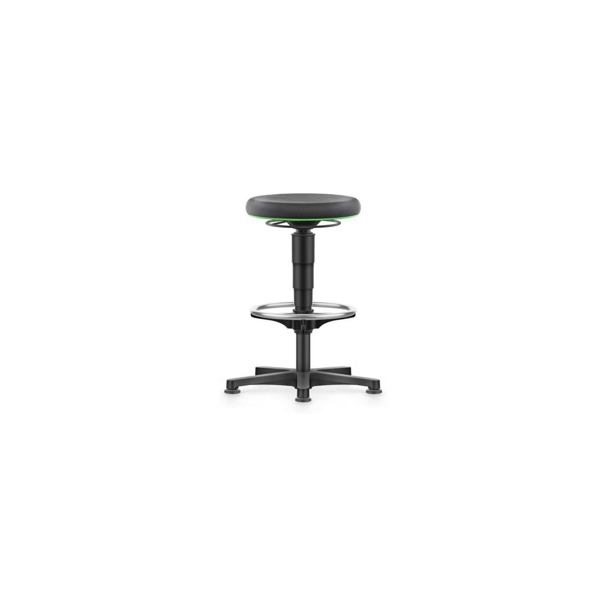 bimos Bürostuhl bimos Drehhocker Supertect Sitzhöhe 530 - 750 mm mit Gleiter und Fußri