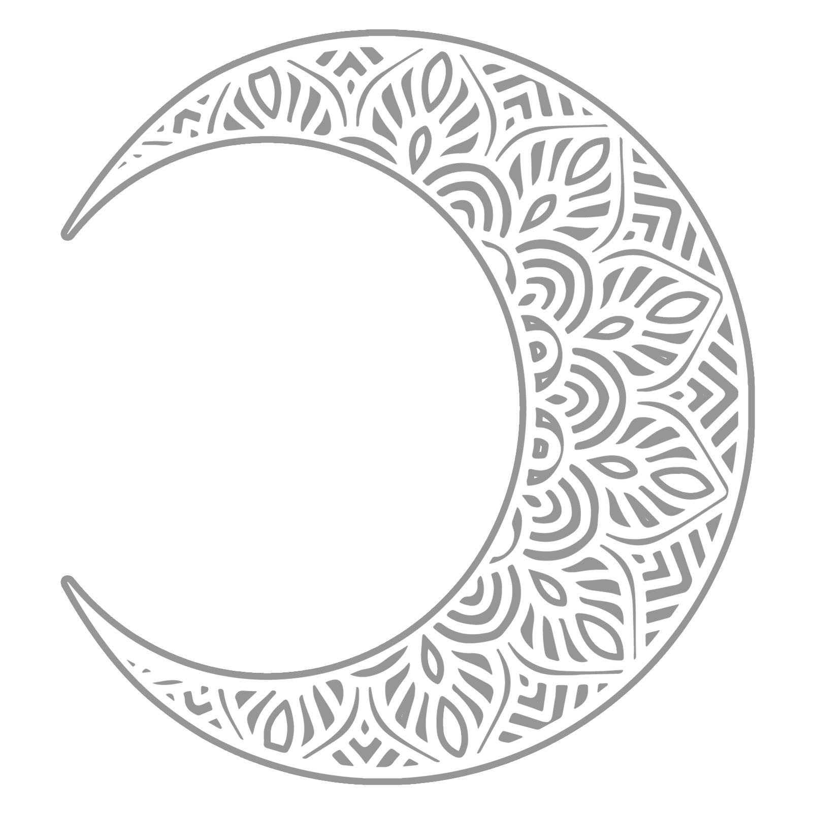 Wanddekoobjekt Vintage Dark Moon Dekoration, Schlafen in einer mondhellen Nacht