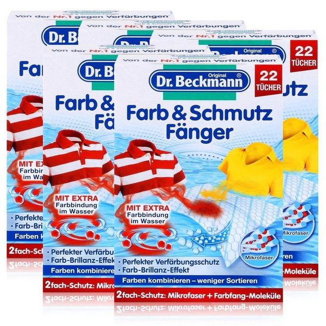 Dr. Beckmann Dr. Beckmann Farb & Schmutz Fänger mit Farbfang-Molekülen 22 Tücher (5 Reinigungstücher