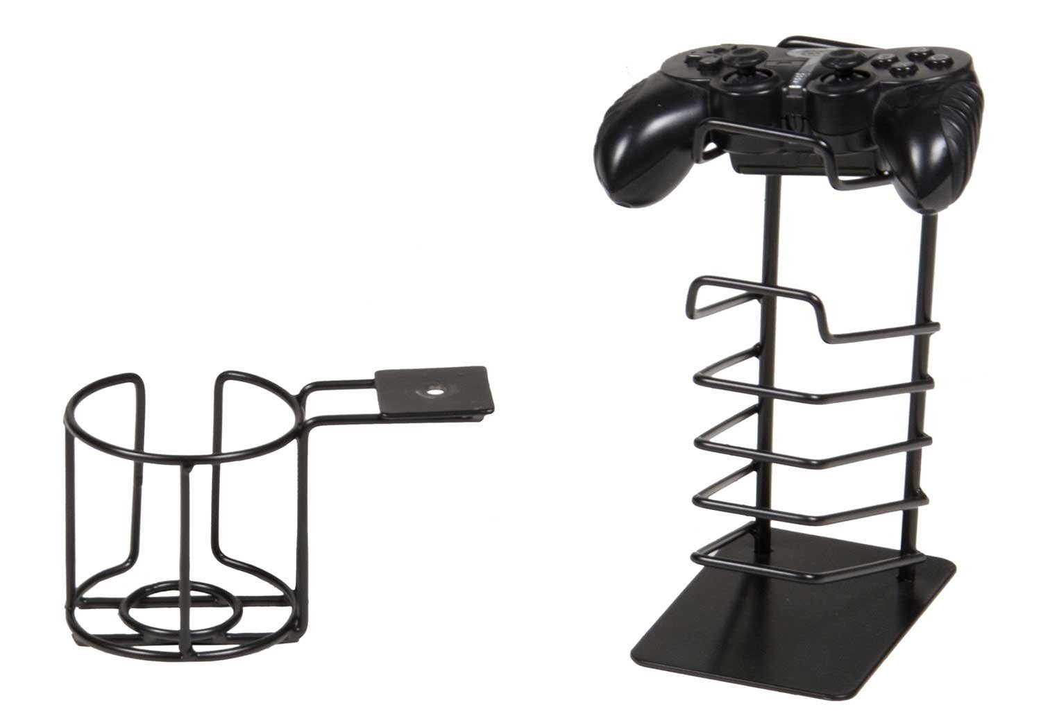 Gläserhalter Getränkehalter-Set 2-teilig GAME-ROCKER, Schwarz, Metall