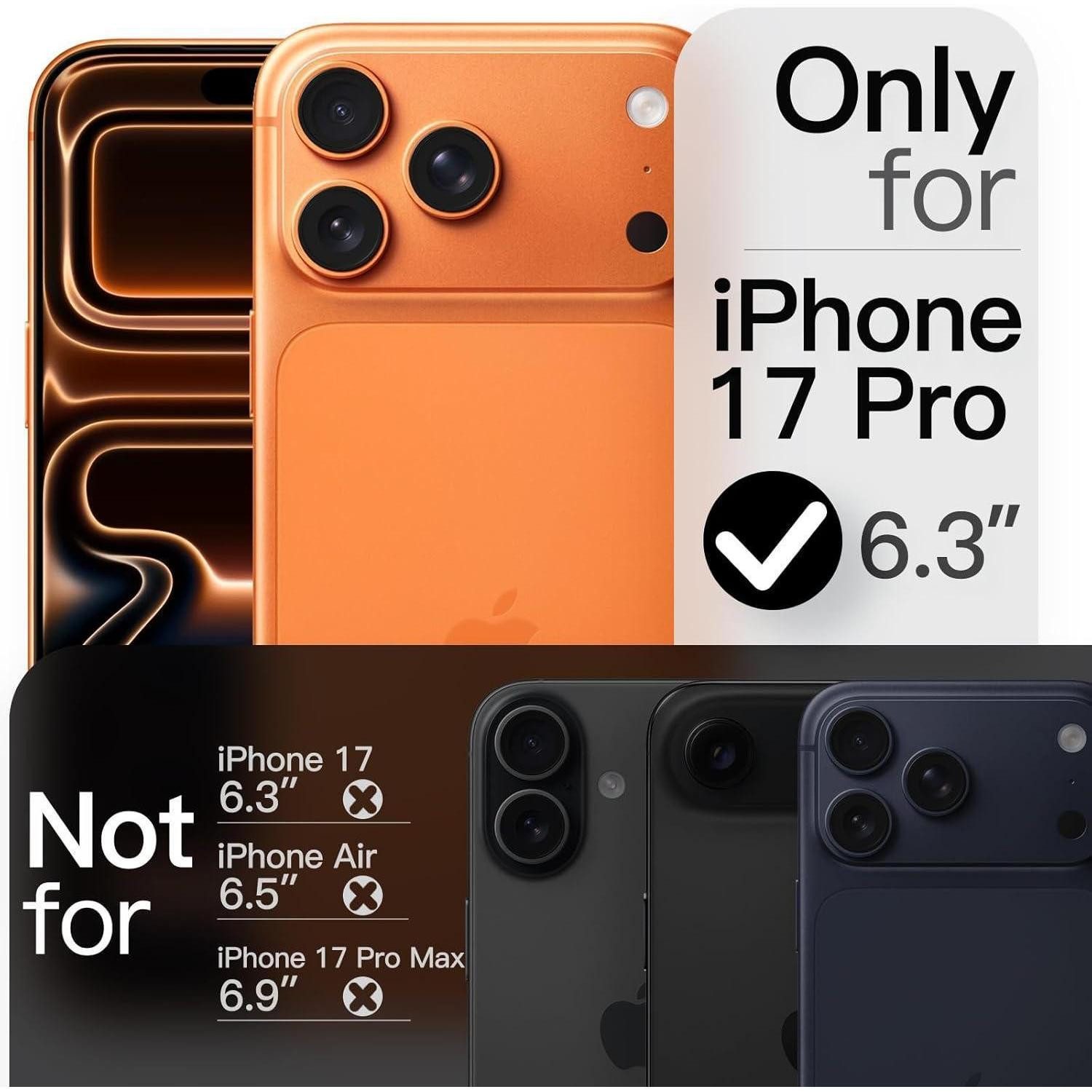 LuxusKollektion Smartphone-Hülle Handyhülle iPhone 17 Pro Dünn Kameraschutz Orange
