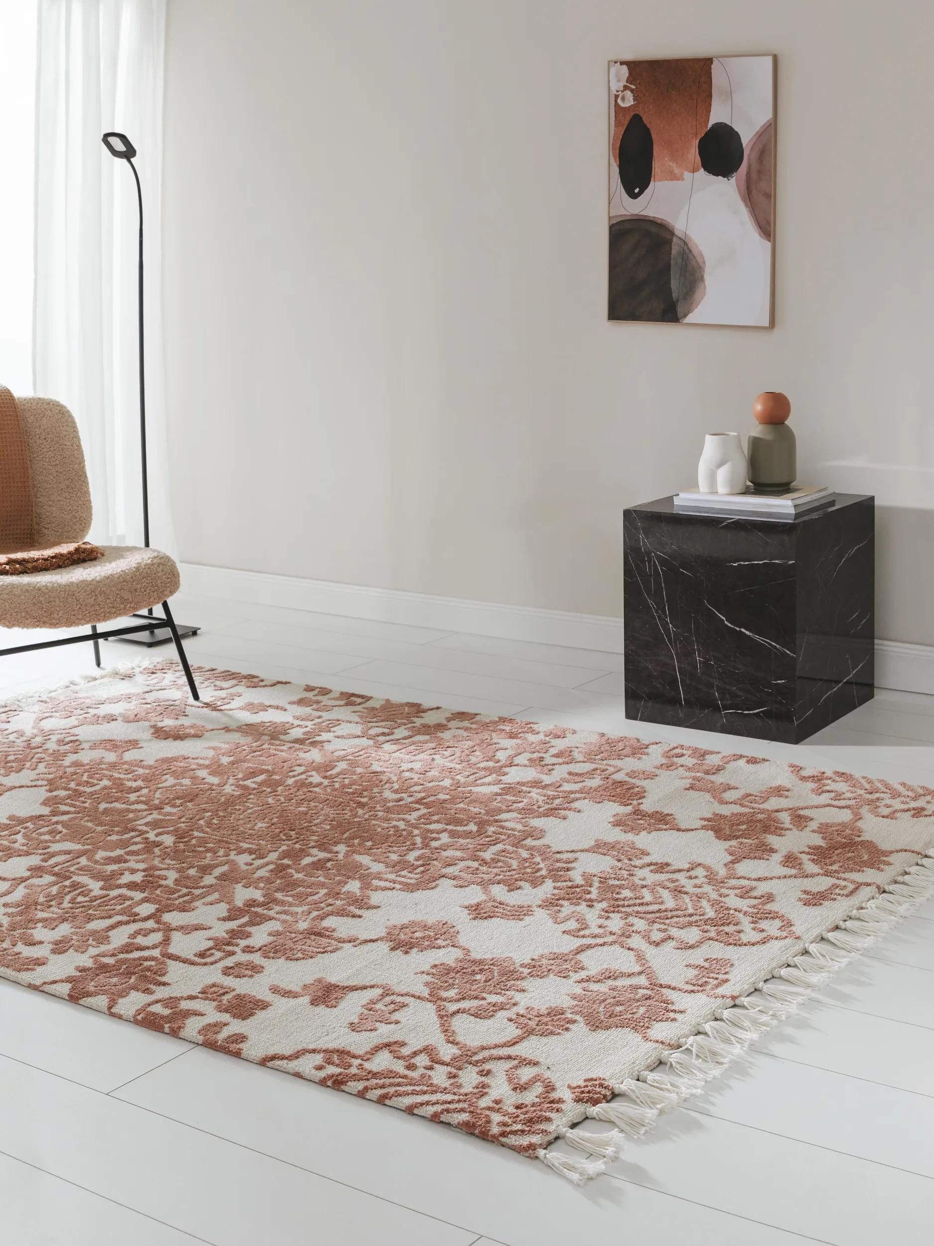 benuta Teppich Elias, rechteckig, Höhe: 6 mm, Teppich Wohnzimmer, Schlafzimmer, Esszimmer, Flur, Kunstfaser, Cozy