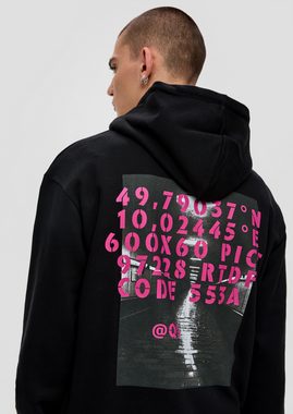 QS Sweatshirt Sweatshirt mit Front- und Backprint