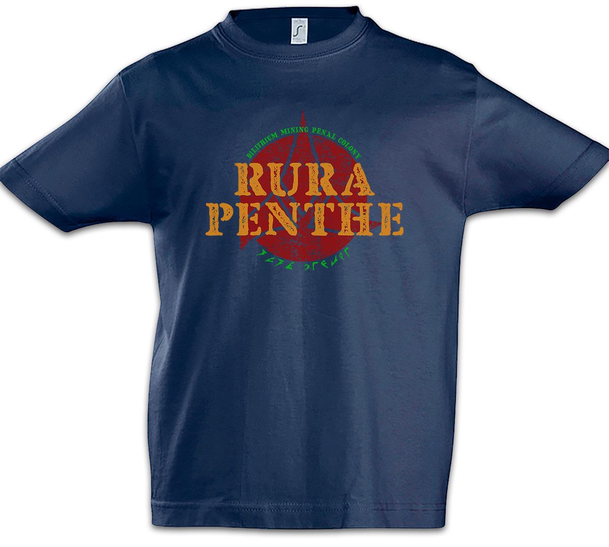 Print-Shirt Rura Penthe Kinder T-Shirt Star Zeichen Sign Insignia Logo Trek Symbol