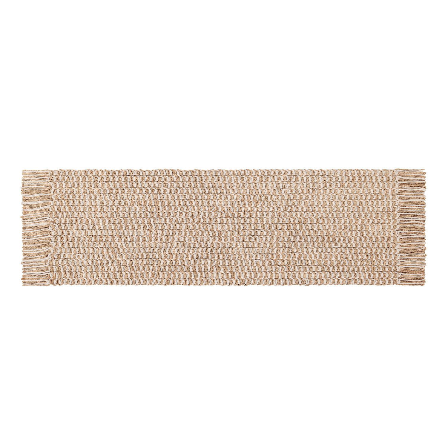 Mirabeau Teppich Läufer Yrundal beige, H/B ca. 80/250 cm, Fransen: Länge: 20 cm, Höhe: 80.0 mm