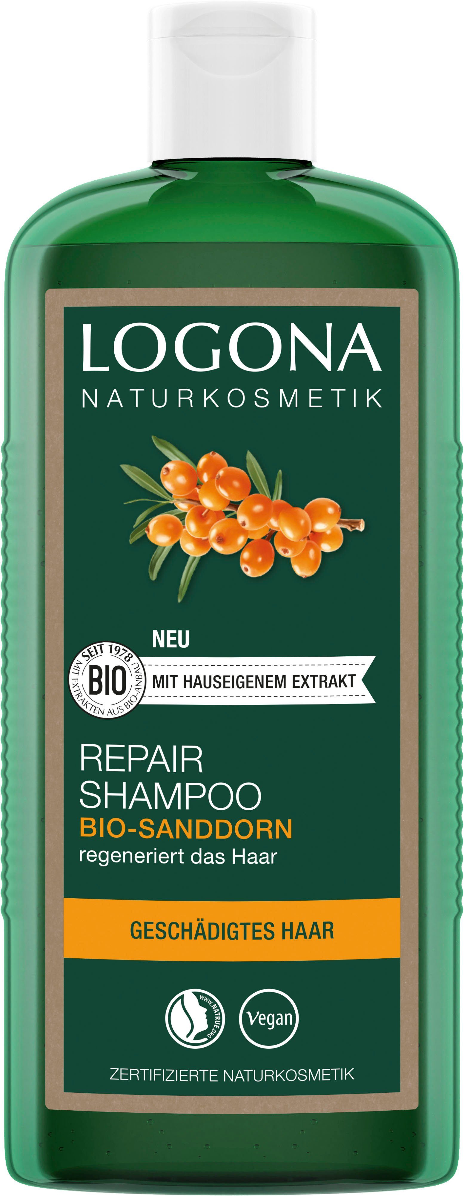 Repair&Pflege Shampoo Bio-Sanddorn LOGONA Haarshampoo Logona