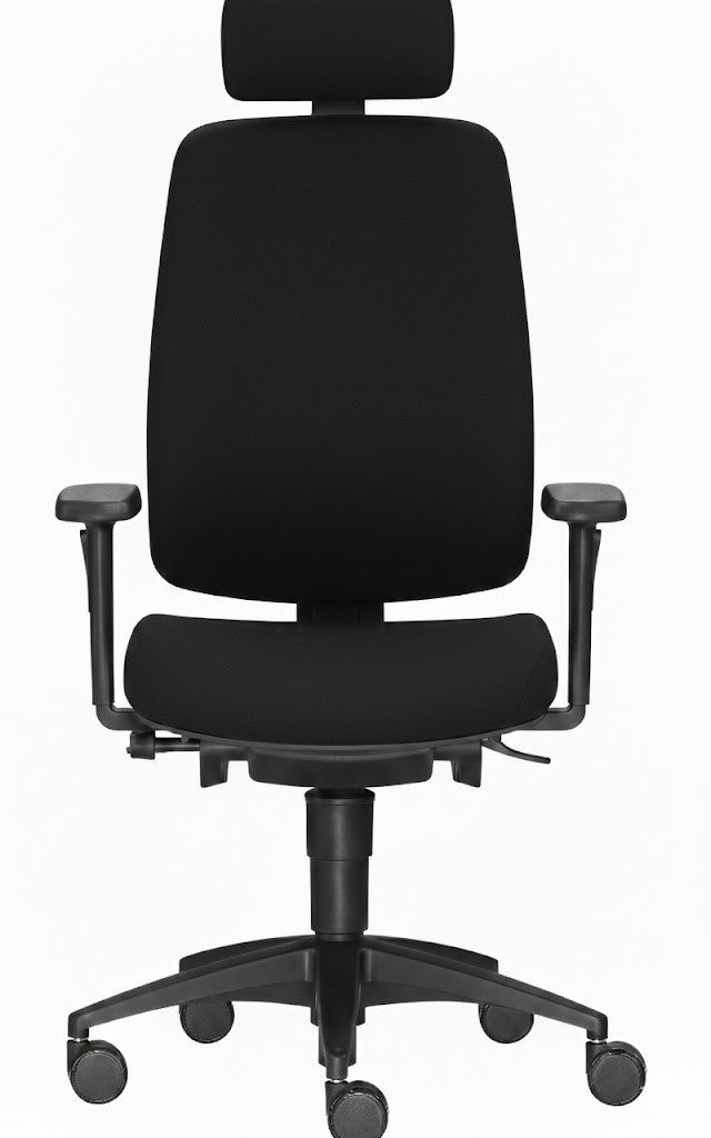 Bürostuhl ergonomischer Männer-Bürostuhl mit Rückenschale und Lordosenstütze