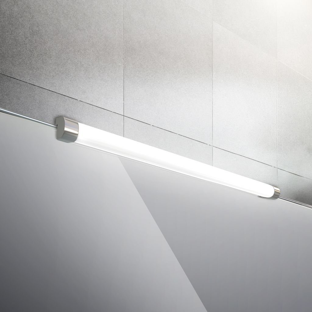 B.K.Licht Spiegelleuchte, LED fest integriert, Spiegel, Badezimmer, Schminklicht IP44, Wand-Leuchte, Aufsatz-Lampe, Neutralweiß
