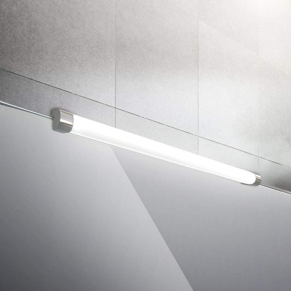 B.K.Licht Spiegelleuchte, LED fest integriert, Neutralweiß, Wand-Leuchte,  Spiegel, Badezimmer, Aufsatz-Lampe, IP44, Schminklicht