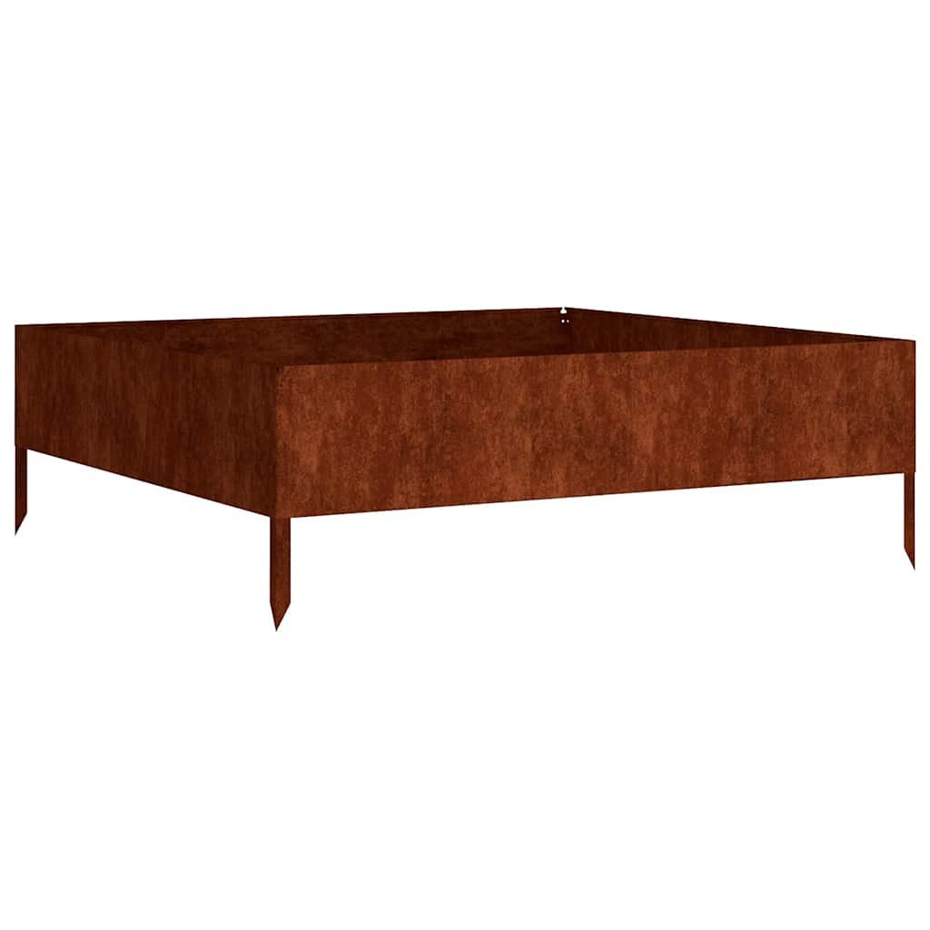 vidaXL Hochbeet Hochbeet 100x100x33,5 cm Cortenstahl (1 St)