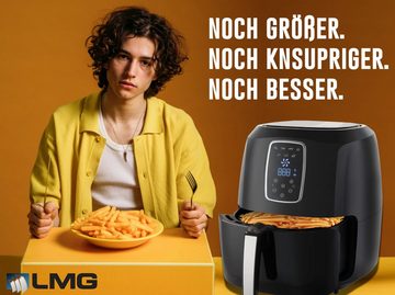 LMG Germany Heißluftfritteuse Heißluftfritteuse XXL Premium 5.2L - Airfryer mit Touch-Bedienfeld