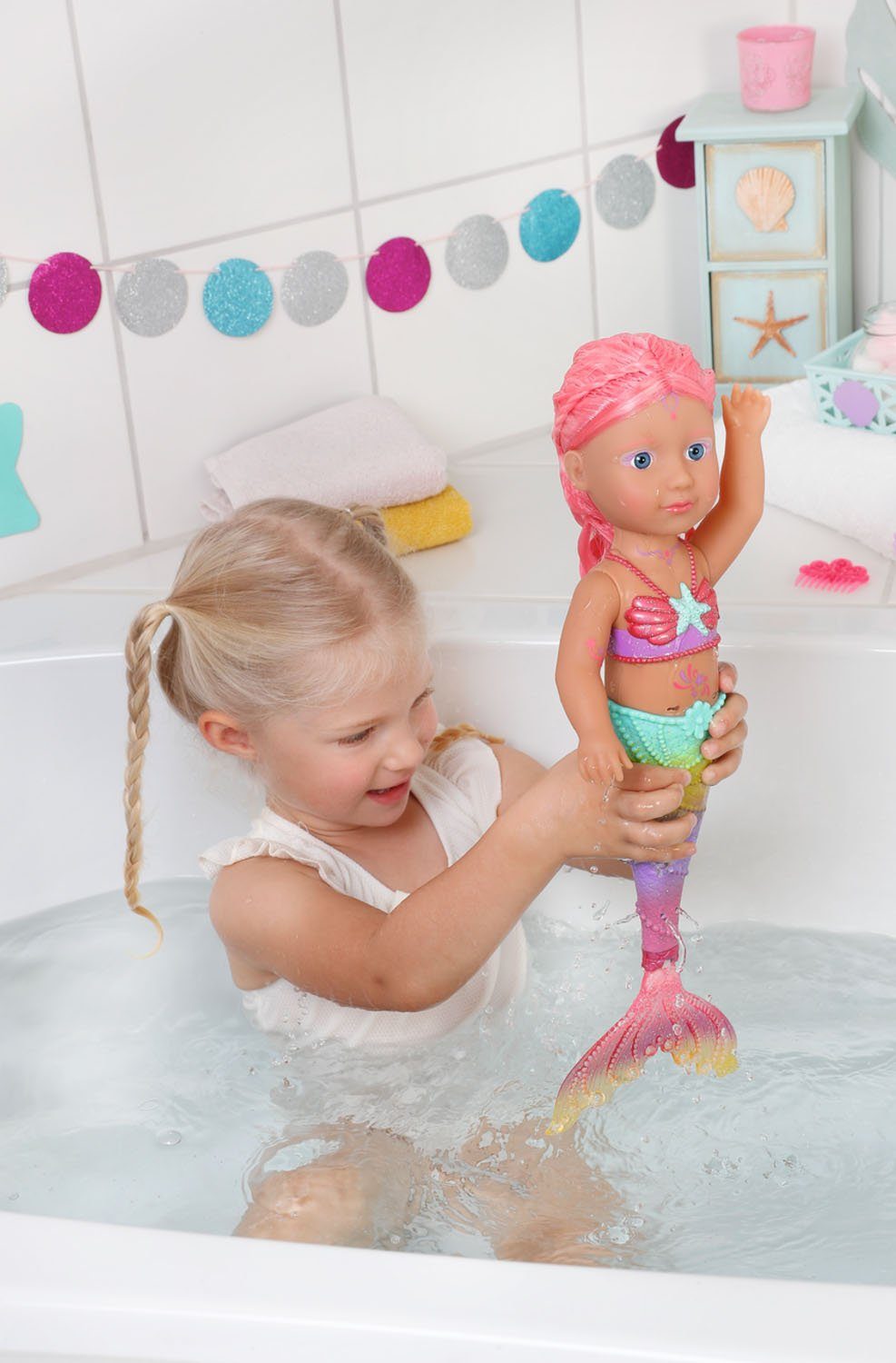 Baby Born Meerjungfrauenpuppe Little Sister Meerjungfrau, 46 cm