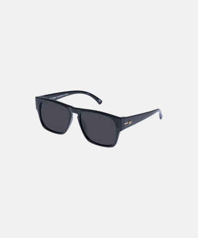 LE SPECS Sonnenbrille Damen und Herren - Transmission in Schwarz rechteckig mit UV-Schutz