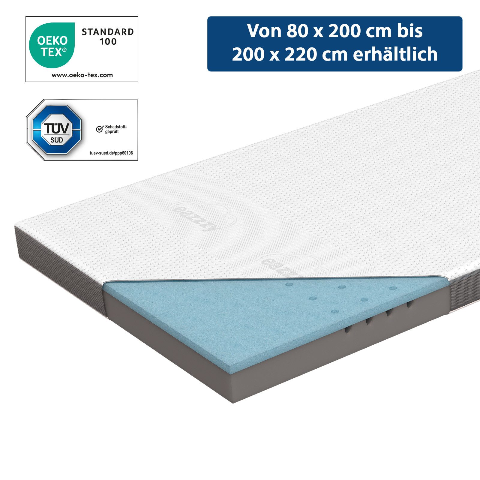 Genius Gardine Eazzzy Deluxe Matratzentopper H2 H3 140x200 cm und weitere G günstig online kaufen