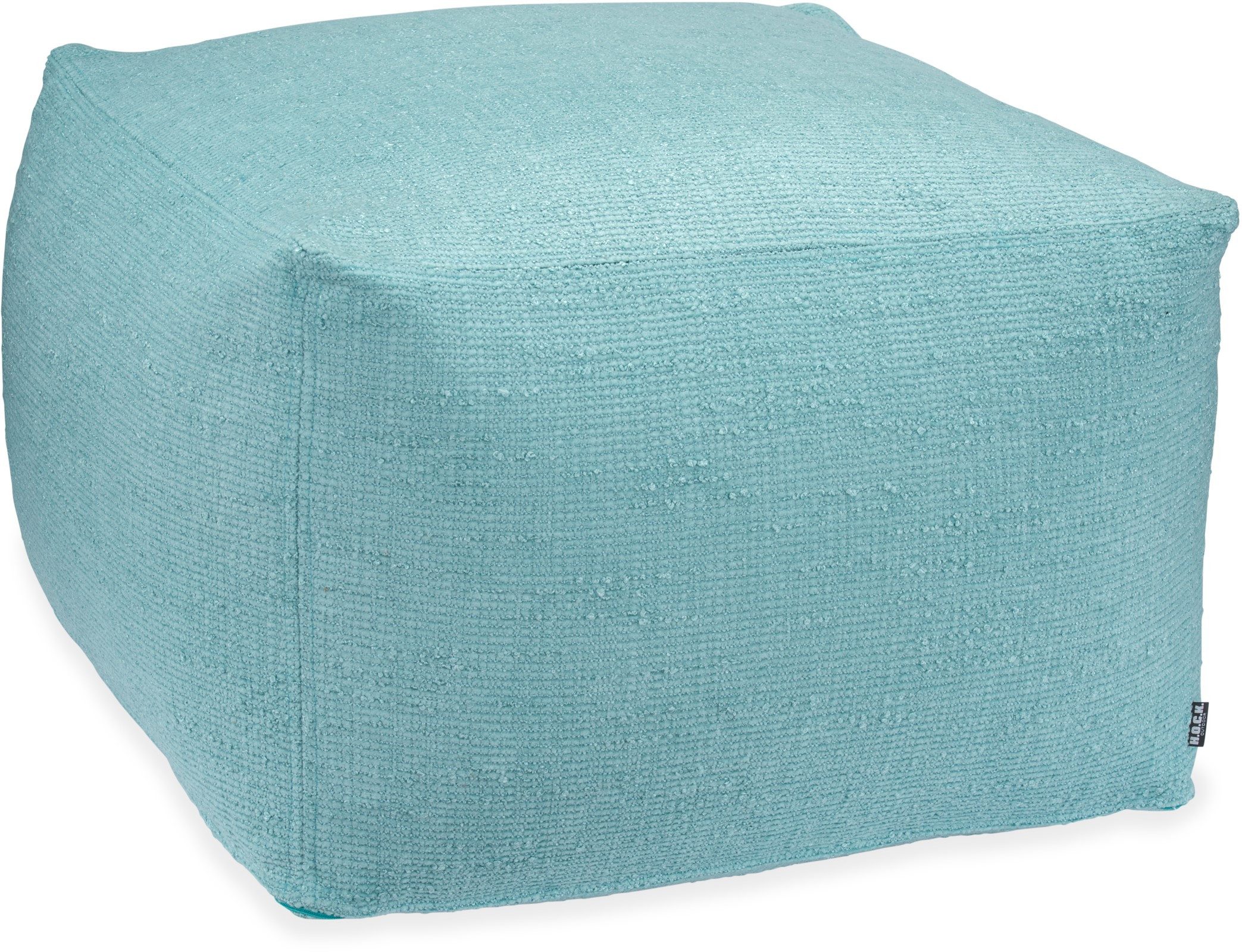 H.O.C.K. Sitzhocker H.O.C.K. Marcal Outdoor + Indoor Hocker 60x60x40cm türkis in&out, Hocker, Sitzhocker, Pouf Hocker, Barhocker - wetterfest, vielseitig