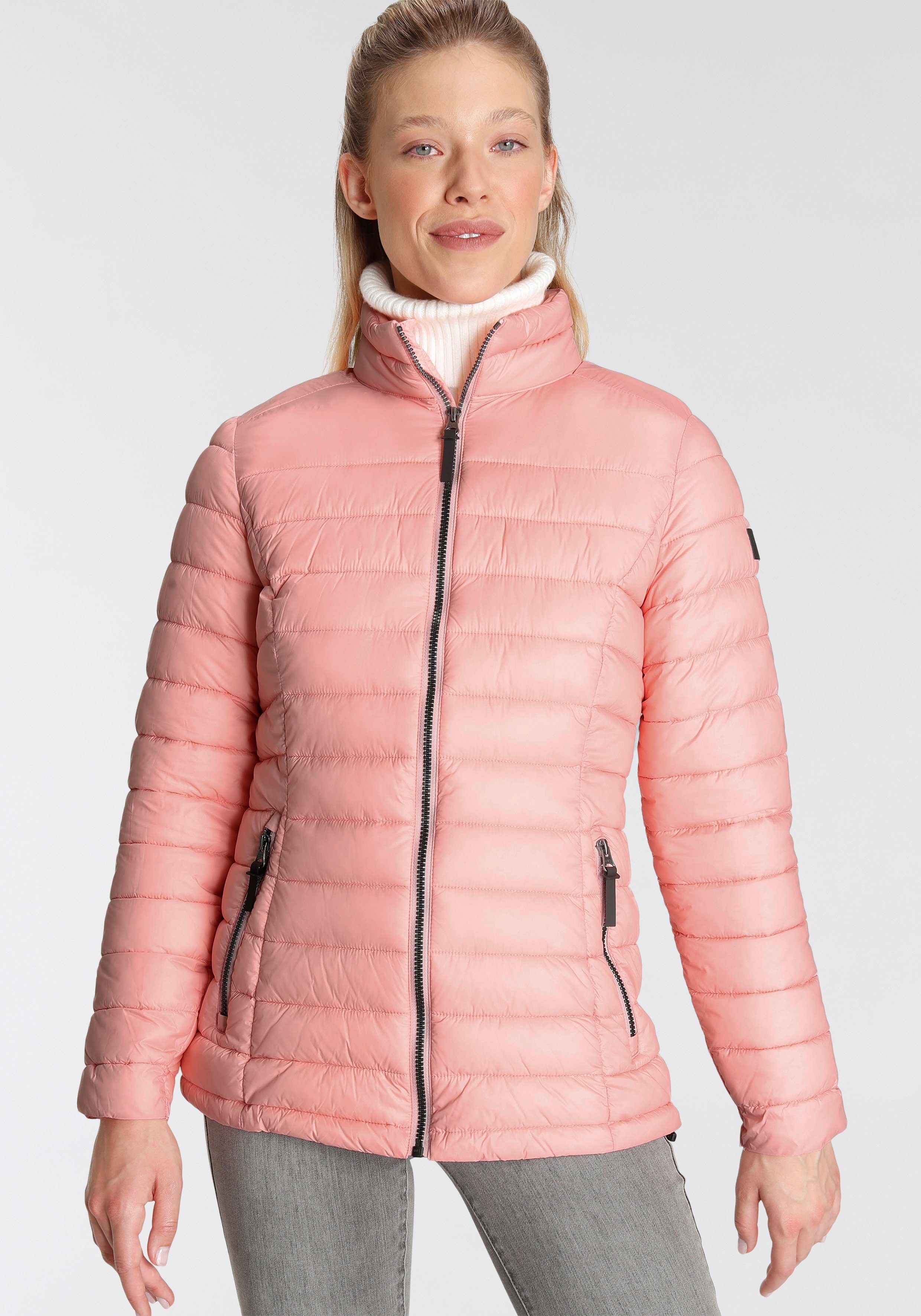 & Downlook Atmungsaktiv rosa Winddicht & Steppjacke W Wasserabweisend Icepeak Jacke VELEN