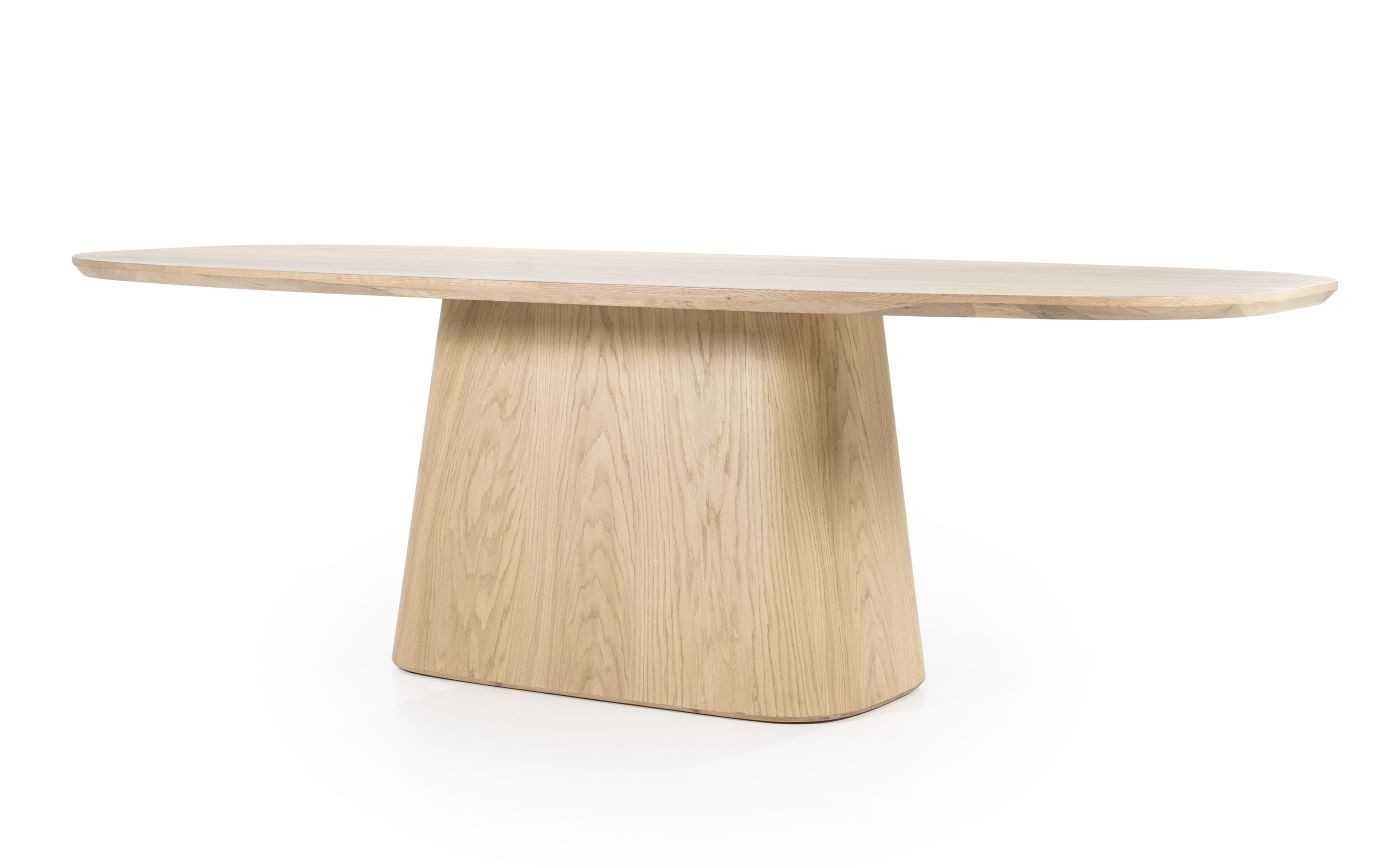 Maison ESTO Esstisch ENOVA oval Eiche natur Esszimmertisch, Tiefe 110 cm