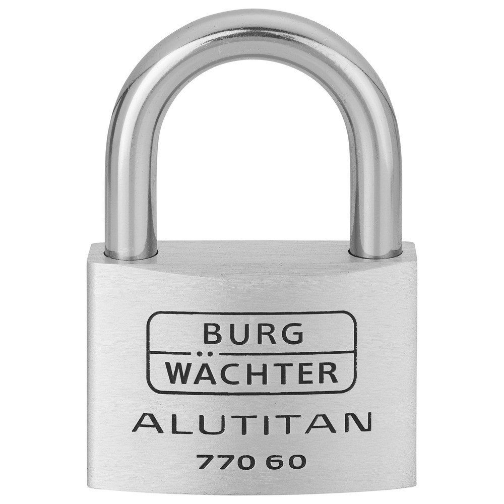 Burg Wächter Vorhängeschloss Burg-W Vorhangschloss aus Aluminium 770 60 Alutitan