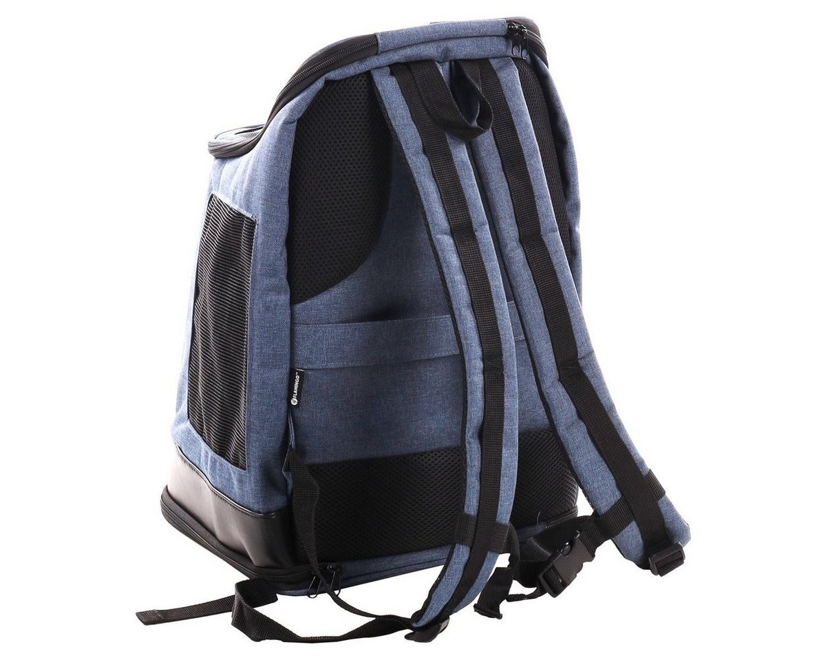 Thumbnail - Flamingo Tiertransporttasche Rucksack Nestor blau