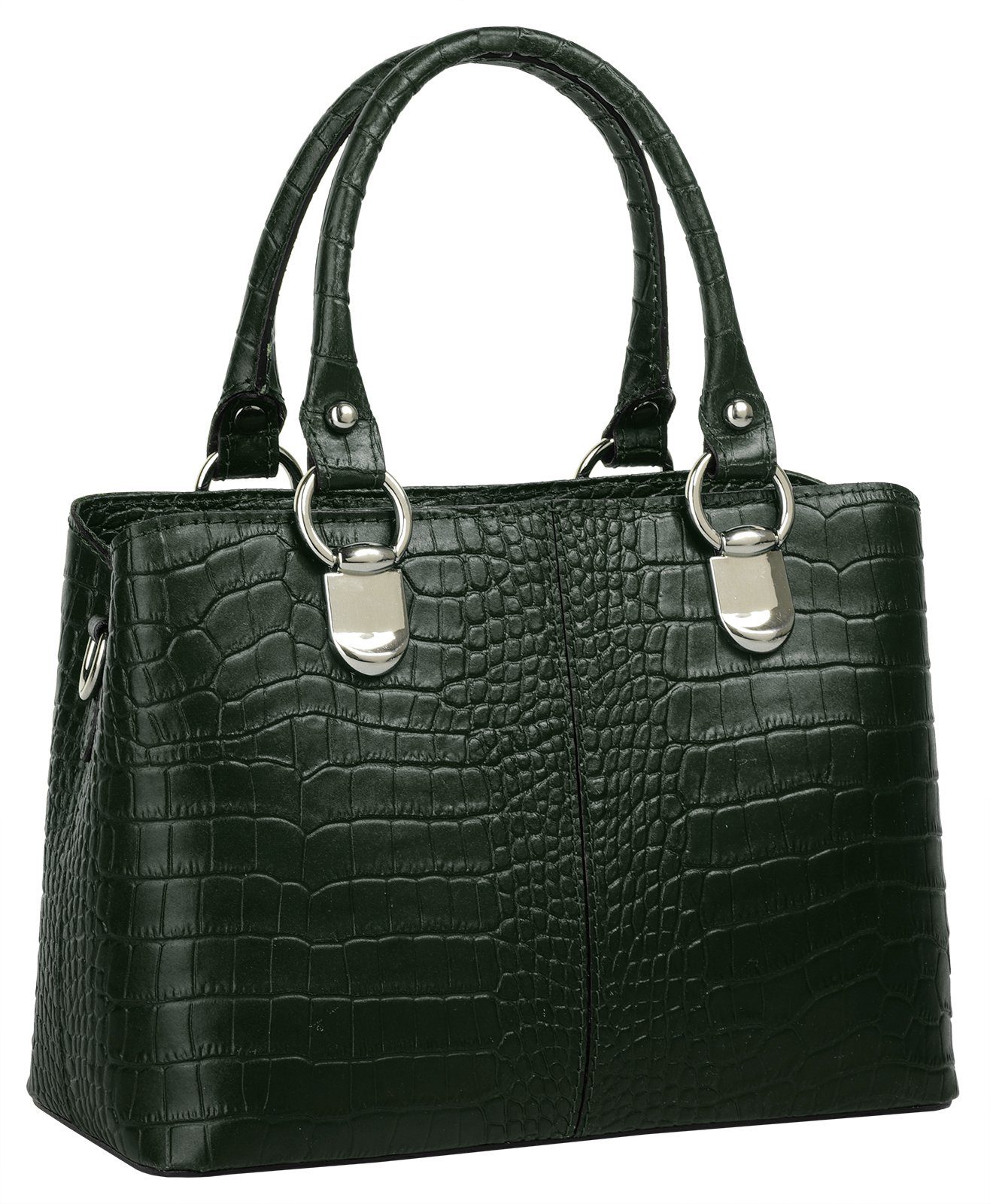 Cluty Umhängetasche, echt Leder, Made in Italy