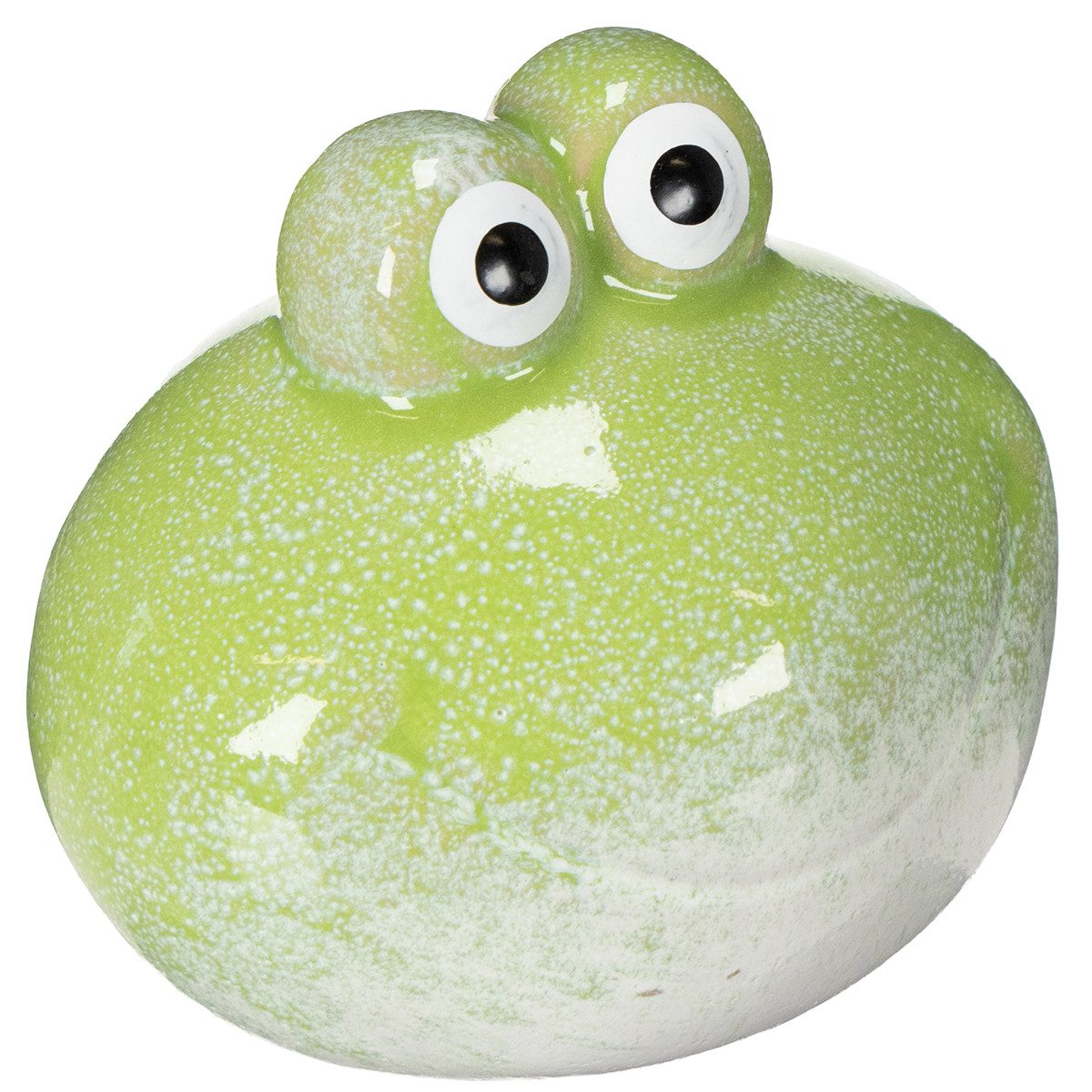 Florists Products Dekofigur Keramik Frosch Figur für Wohnzimmer und Schreibtisch Deko, 2 Stück