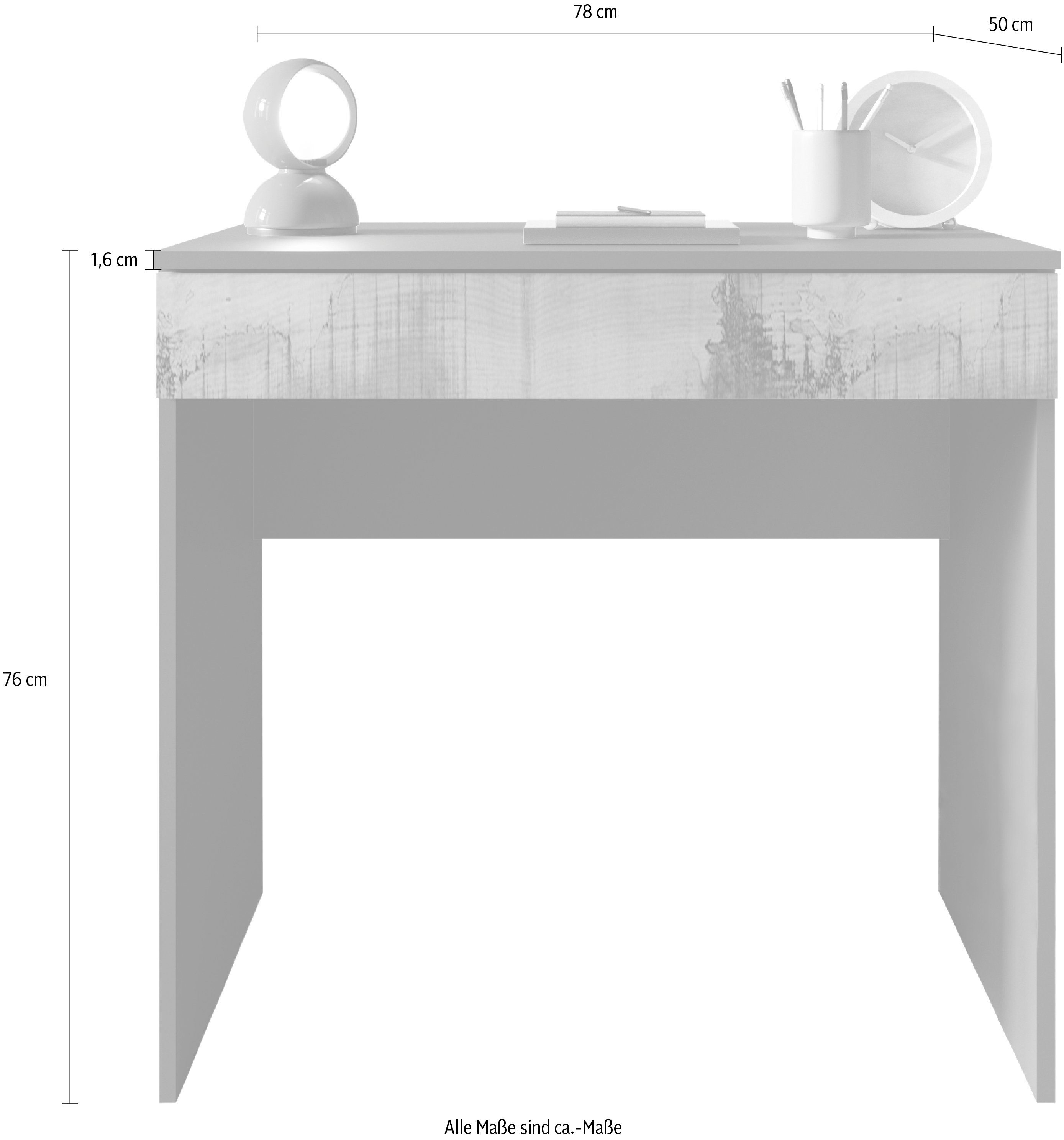 OTTO home Schreibtisch Basic, Computertisch mit 1 Schublade, Arbeitstisch, Schminktisch in versch. Farben, Breite 78 oder 110 cm