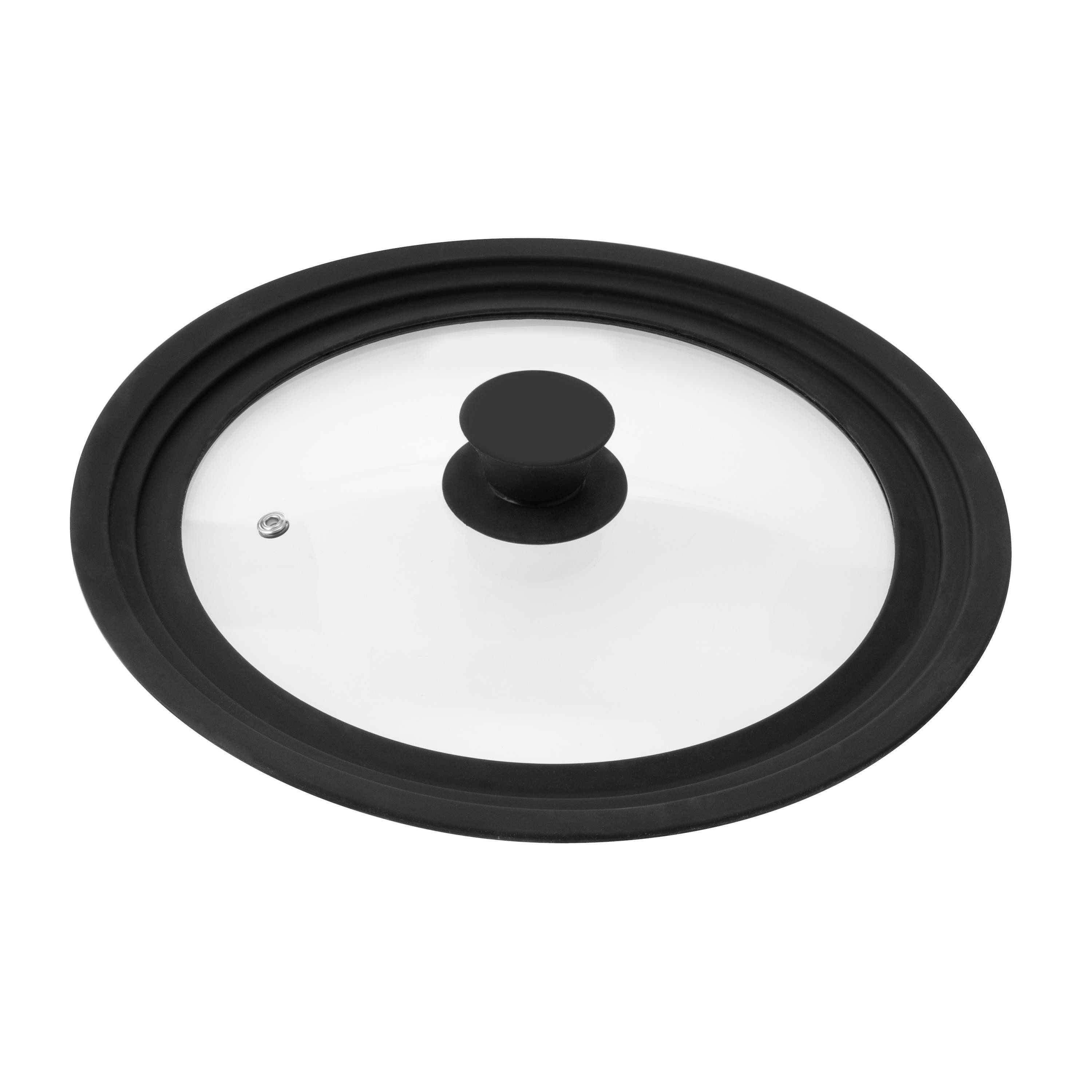 bremermann Universaldeckel Universal-Glasdeckel mit Silikonrand, 24/26/28 cm, mittel Kochtopf, (1-tlg), für 3 Größen