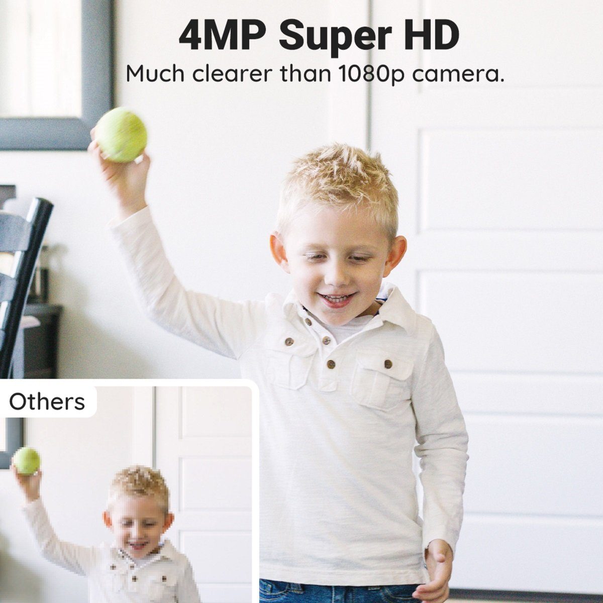 Reolink Überwachungskamera E1 Pro-2 Pack 4MP 355° Schwenk & 50° Neigung PT Indoor Dualband (Innenbereich, Automatische Verfolgung, BabyMonitor, Personen/Haustiere erkennen)