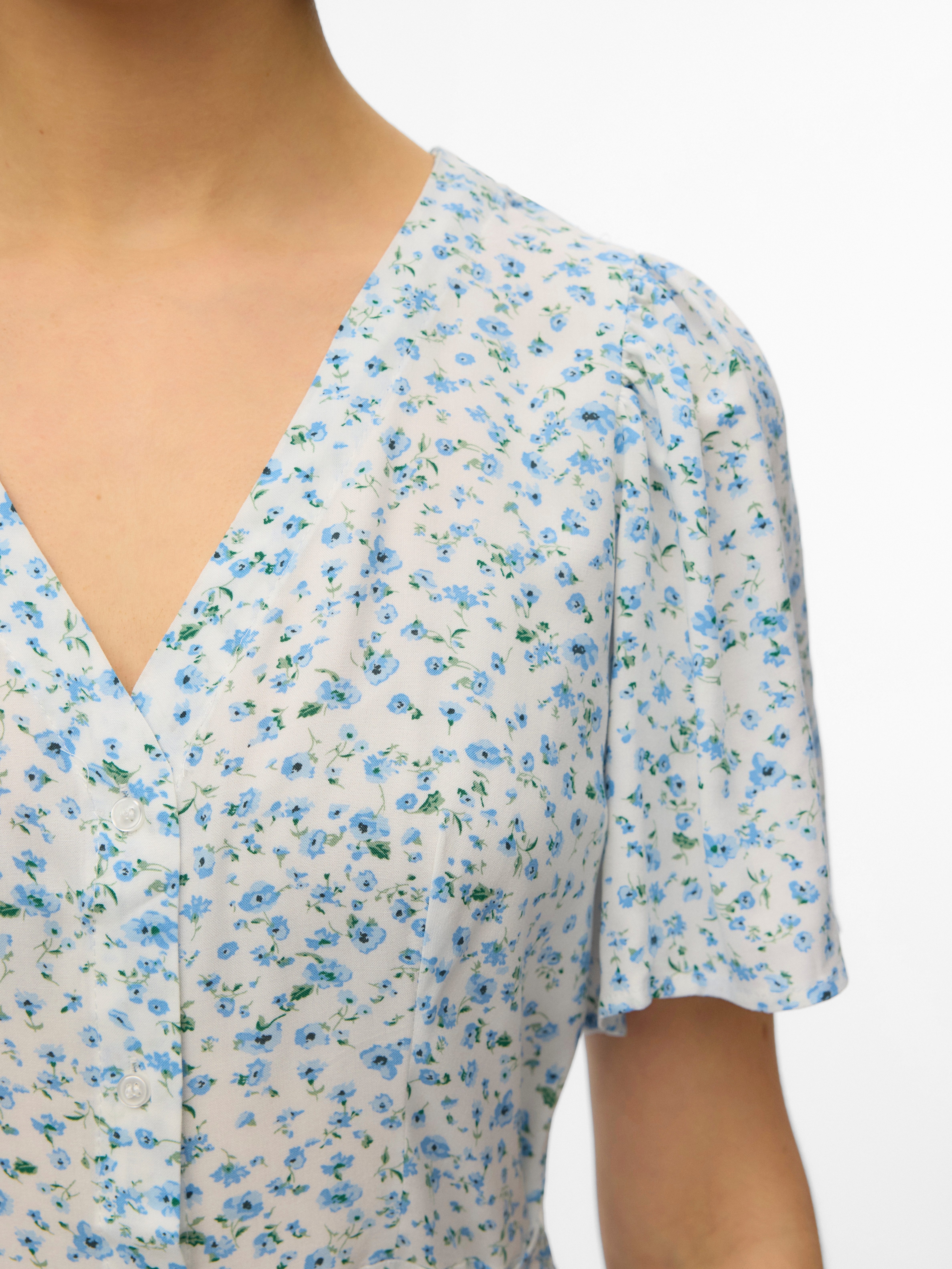 Vero Moda Minikleid VMALBA SS SHORT DRESS WVN NOOS Viskose, slim fit